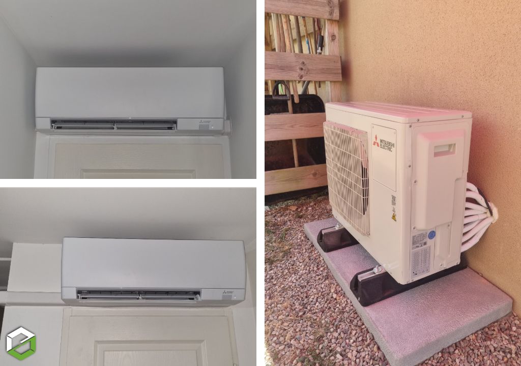 Installation d'une pompe à chaleur air/air multisplit Mitsubishi Electric 
