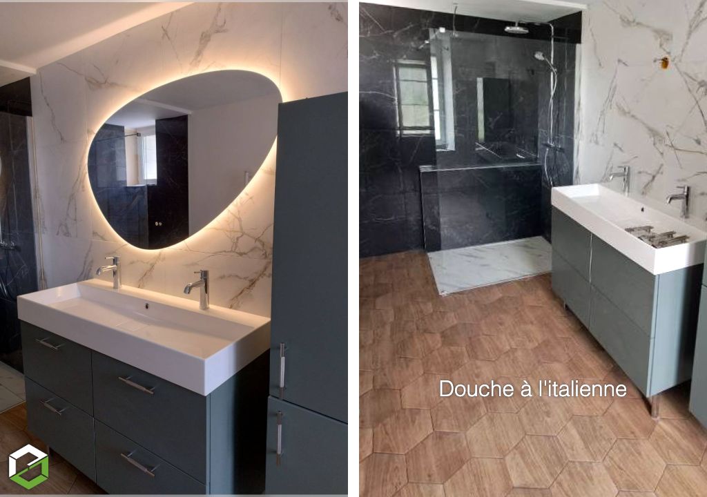 ​✨ Rénovation complète de salle de bain