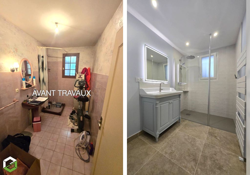 Consultez la chantier : ✨ rénovez votre salle de bain 