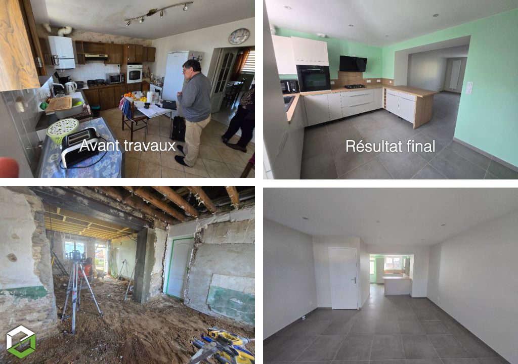 rénovation complète d’une pièce de vie 