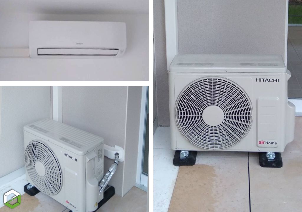 Fourniture et pose d'une pompe à chaleur AIR/AIR Mono-split HITACHI AIRHOME 400 