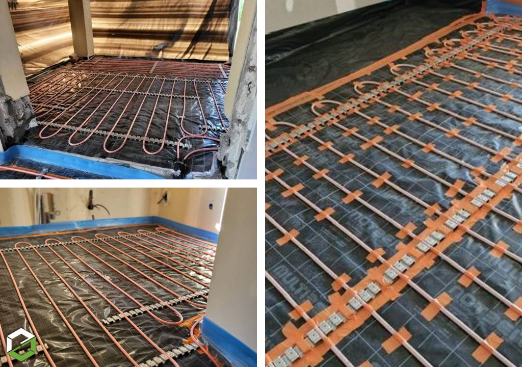 Installation d'un plancher chauffant Multibeton sous chappe mince-Alpes de Haute Provence (04)