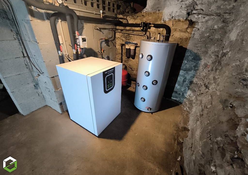 Altipac Géothermie : Installation géothermie haute température SMARTPACK & ballon tampon de 200 litres - RGE QualiPAC