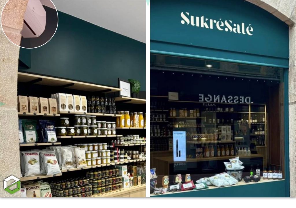 Installation d'une climatisation Atlantic dans un magasin-Haute Loire (43)