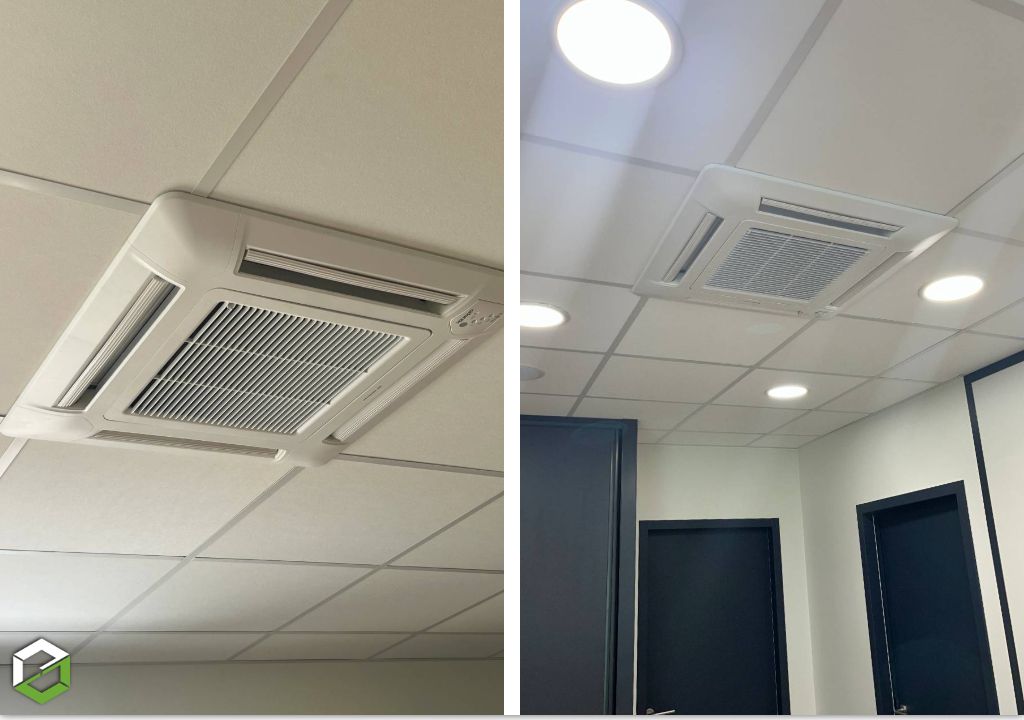 Installation de climatisation Atlantic dans des bureaux -Haute Loire (43)