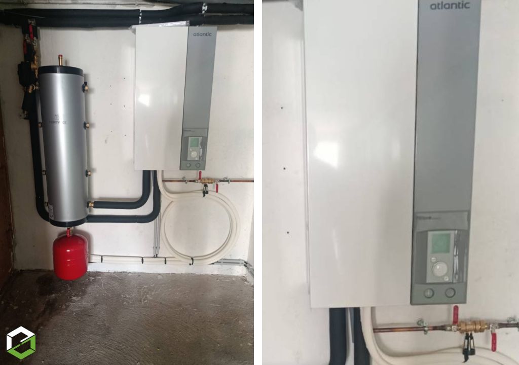 remplacement d'un chauffage électrique par une pompe à chaleur atlantic à laussonne