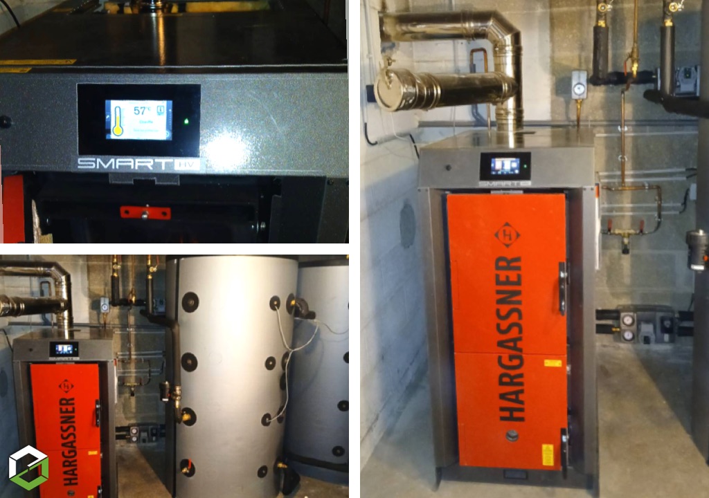 Installation d'une chaudière bûche HARGASSNER SMART HK-Yonne (89)
