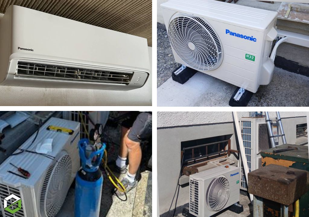 installation d'une climatisation réversible panasonic