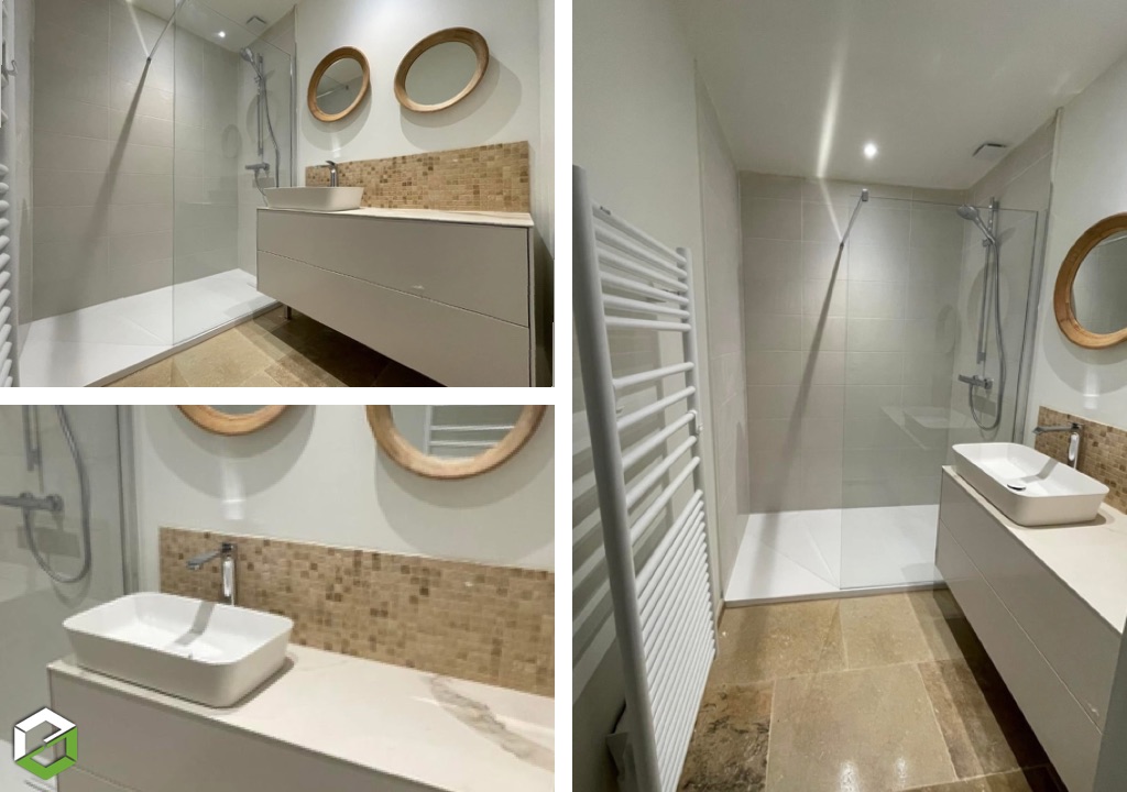 rénovation complète d'une salle de bain