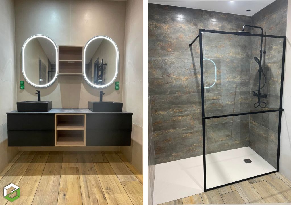 création complète d'une salle de bain 