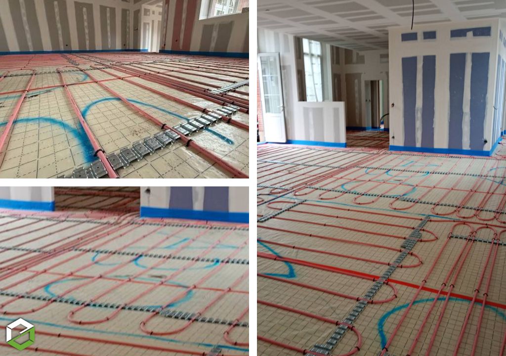 Pose d'un plancher chauffant par un installateur RGE QualiPAC
