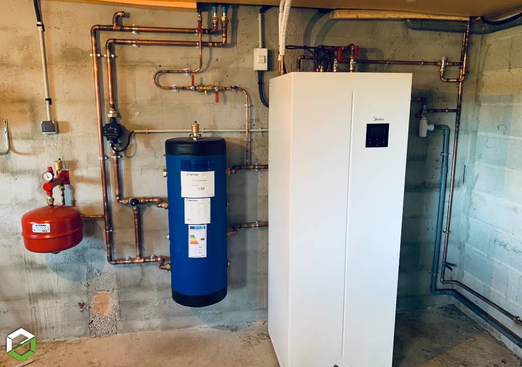 ACSSO : Pose d'une Pompe a chaleur MIDEA M-THERI A 8Kw 