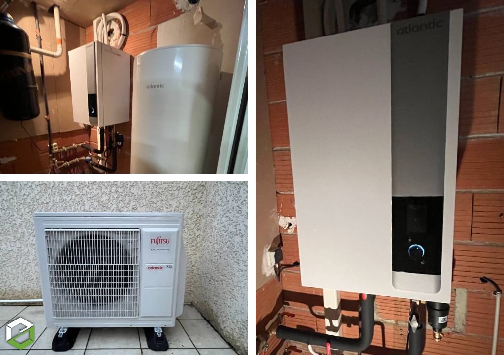 ACSSO : Installation d'une Pompe a chaleur ATLANTIC ALFEA EXTENSA S+ 8KW