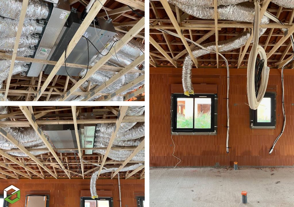 ACSSO : Pose d'un système de Chauffage réversible gainable - PAC AIR / AIR CLIVET + AIRZONE