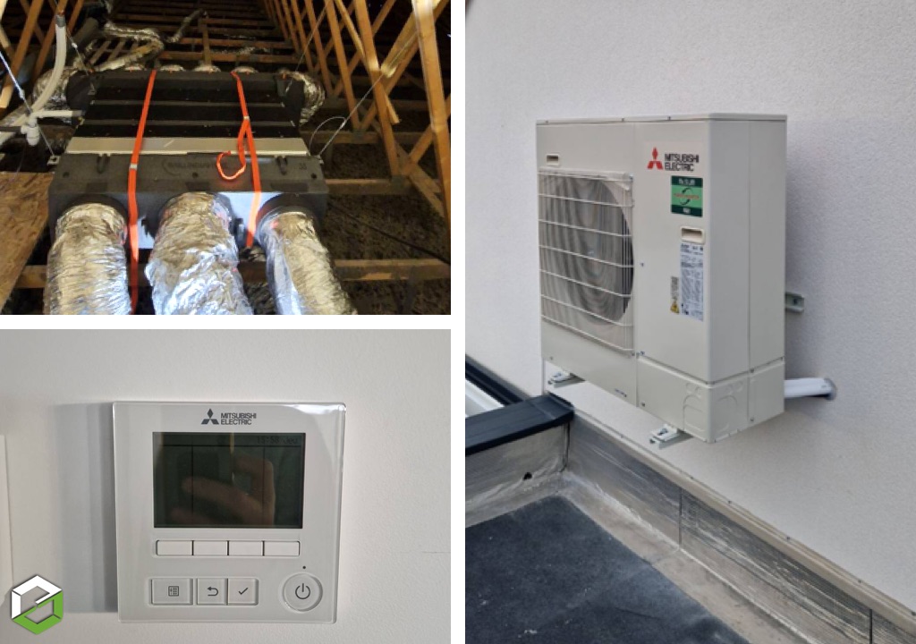 Consultez la chantier : installation d'une climatisation gainable mitsubishi electric
