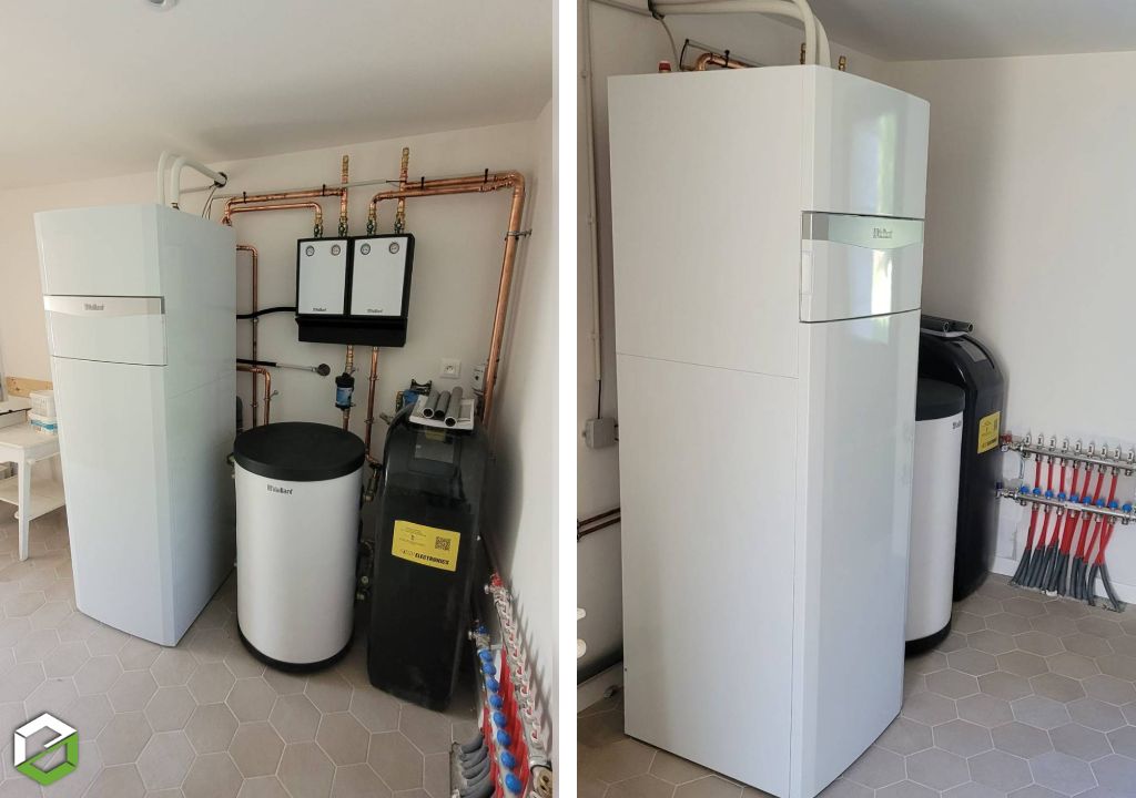 Installateur RGE QualiPac - Installation d'une pompe à chaleur air eau Vaillant