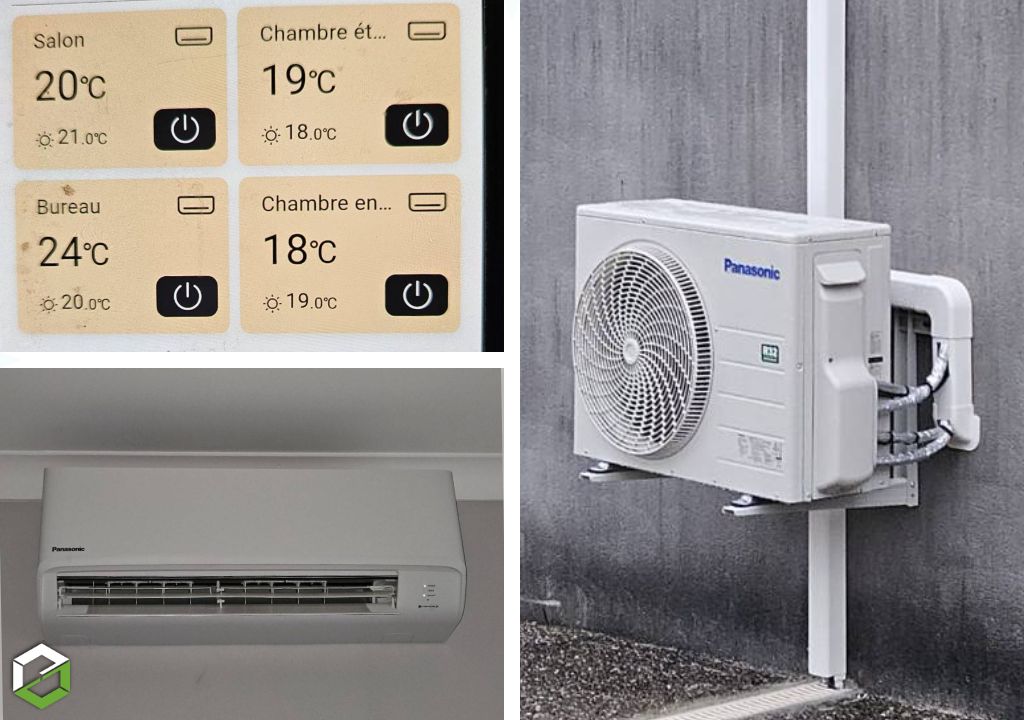 Consultez la chantier : installation de deuxclimatisations bi-split panasonic 
