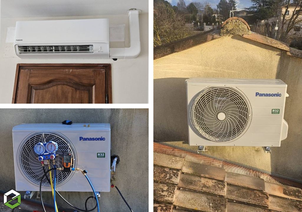 Consultez la chantier : installation d’une climatisation monosplit panasonic