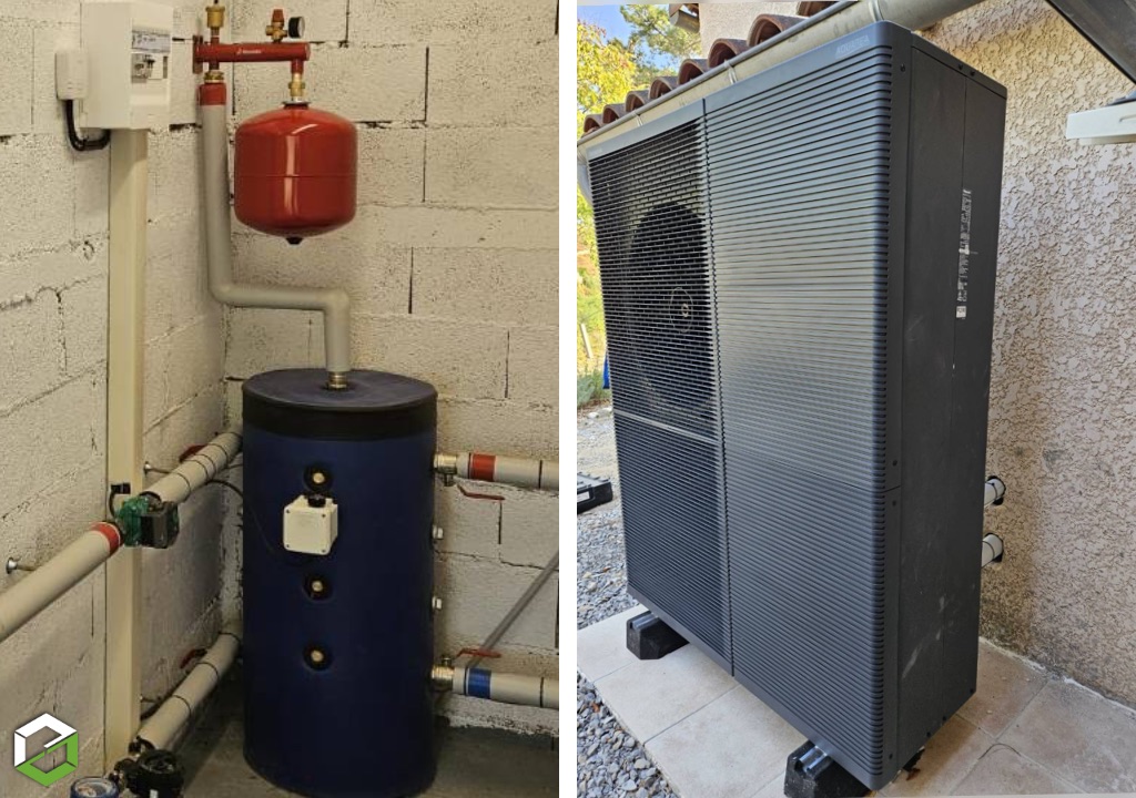 Consultez la chantier : remplacement d’une chaudière fioul par une pompe à chaleur panasonic à bordezac (gard)