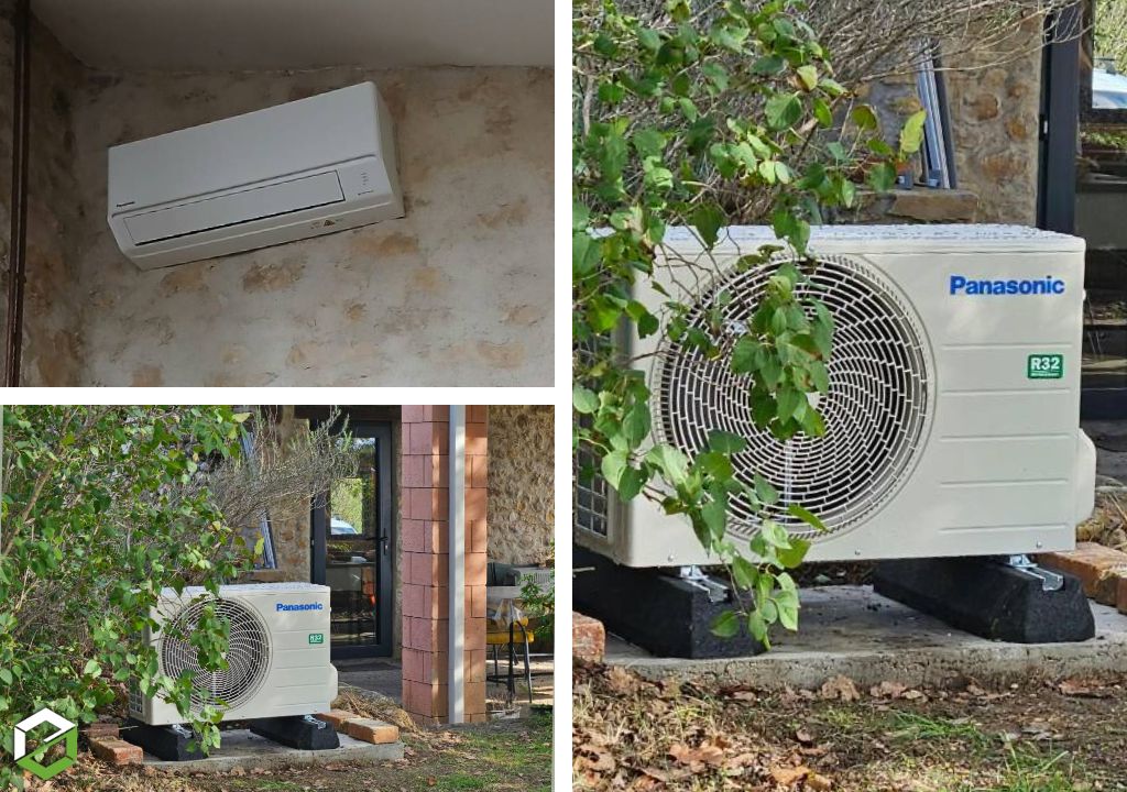 Installation de climatisation dans un mas cévenol 