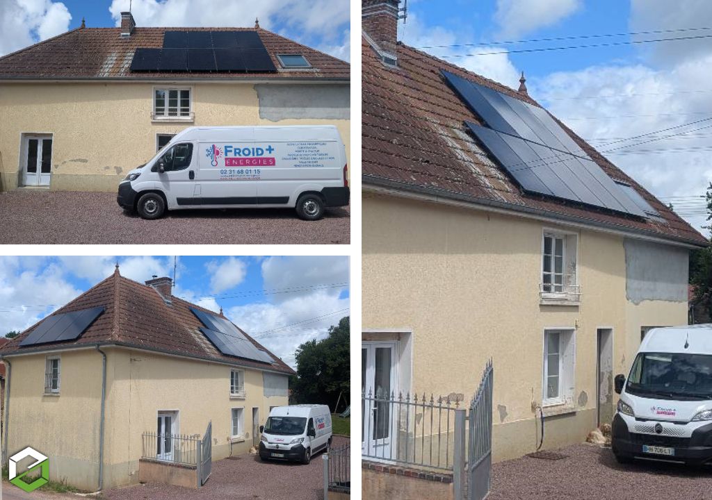 Consultez la chantier : projet de panneaux photovoltaïques bourgeois global sur toiture 