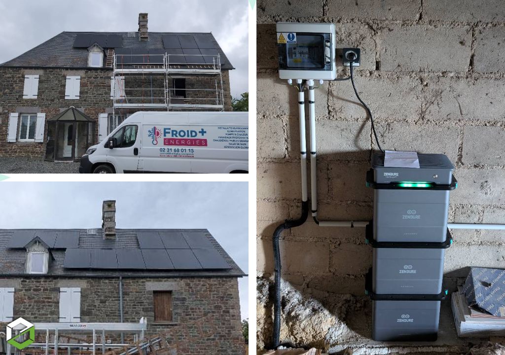Mise en œuvre d'une solution solaire de 6 kWc avec l'ajout  d'une batterie de stockage - RGE QUALIPV