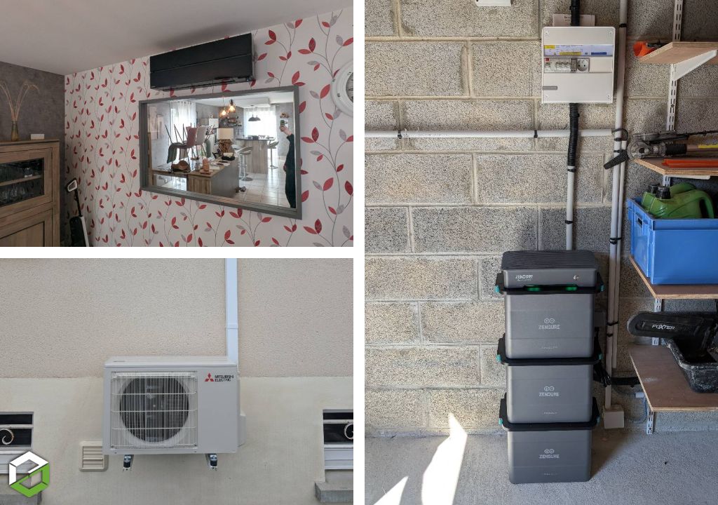 Consultez la chantier : mise en place d'une climatisation réversible mitsubishi en remplacement de radiateurs électriques  - rge qualipac