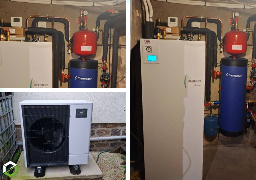 installation d'une aérothermie en remplacement d'une chaudière fioul - rge qualipac 