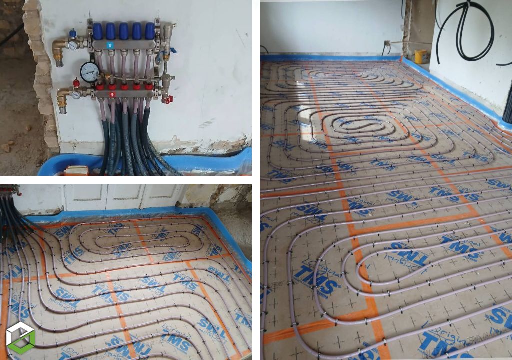 Thermalys : Pose d'un plancher chauffant hydraulique