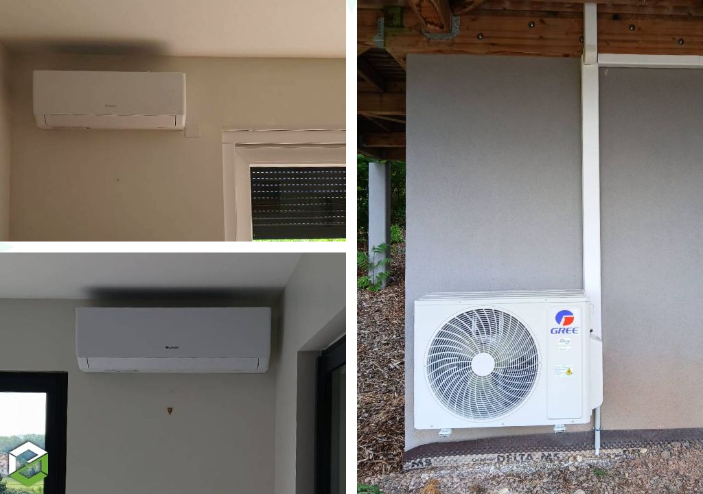 Thermalys : Pose d’une climatisation réversible (PAC air-air) GREE - Entreprise certifiée RGE QualiPAC