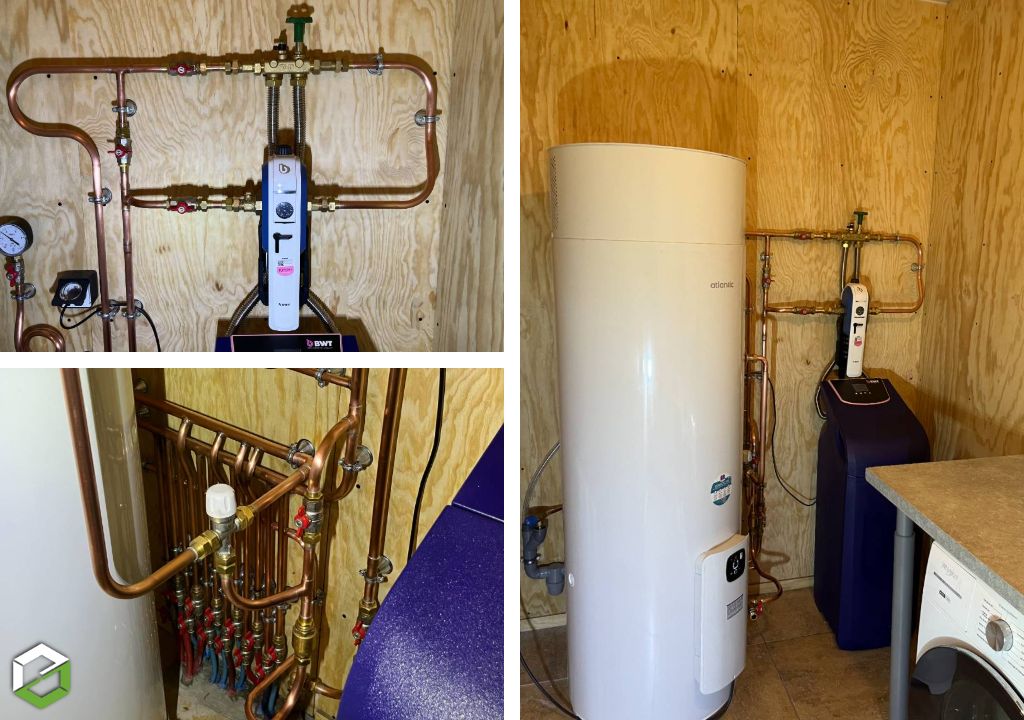 L'Atelier du Confort : Modernisation du confort et de la production d'eau chaude dans une maison individuelle : ballon thermodynamique + adoucisseur