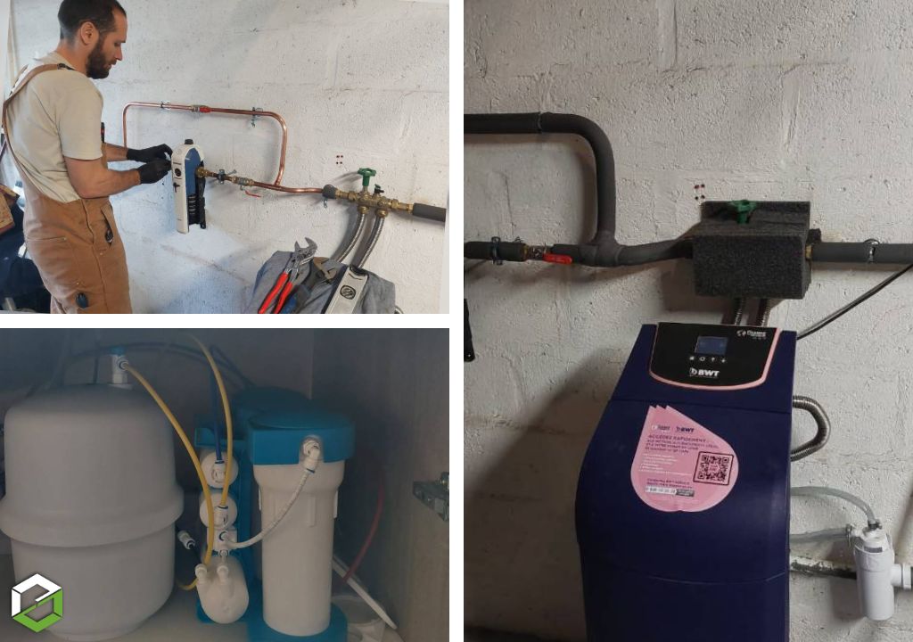 L'Atelier du Confort : Amélioration de la qualité de l’eau dans une maison individuelle - filtration avec un adoucisseur BWT