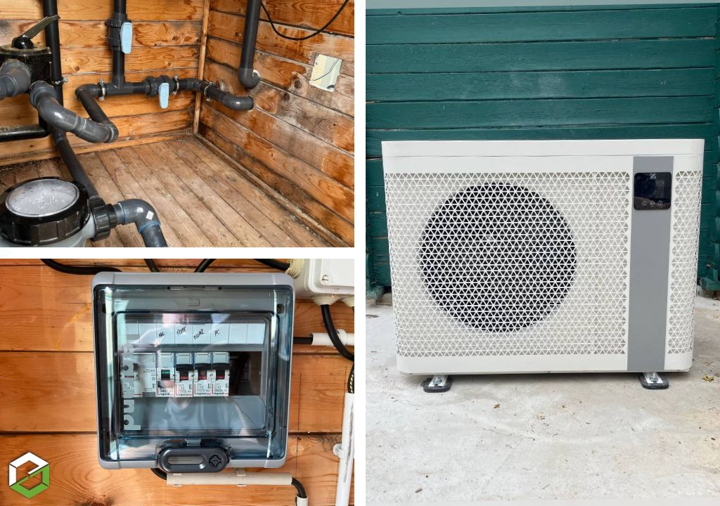L'Atelier du Confort : Installation d'une pompe à chaleur piscine Zodiac par une entreprise cerifiée RGE QualiPAC