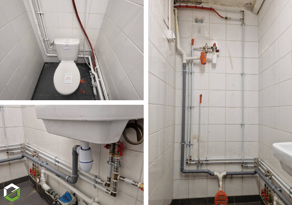 CLIM'STER : Remplacement du réseau de plomberie ainsi que WC et ballon ECS dans une station de métro