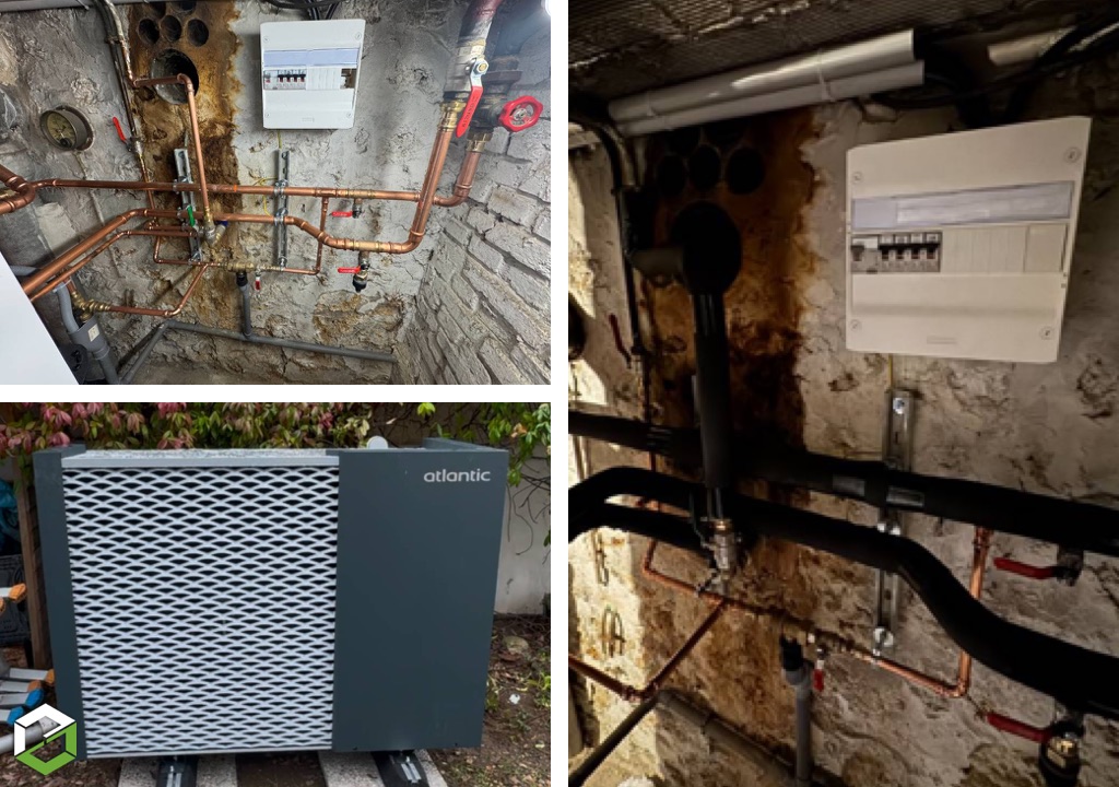 CLIM'STER : Installation d'une pompe à chaleur air/eau IXTRA M9 ATLANTIC par une entreprise certifiée RGE QualiPAC