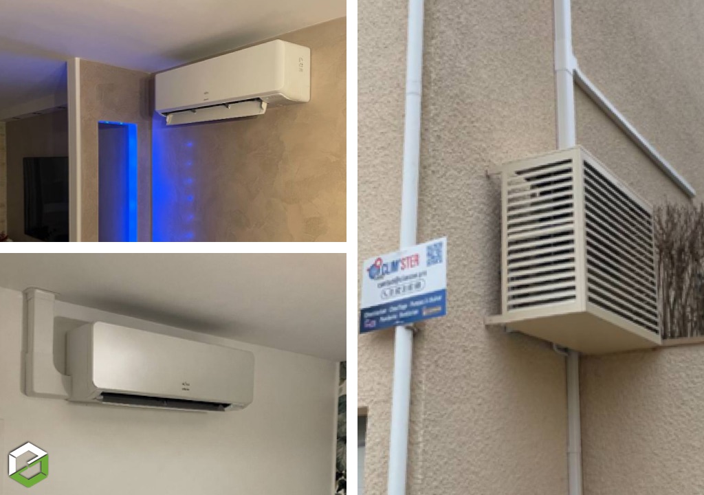 CLIM'STER : Installation d'une clim Multisplit ATLANTIC avec 4 split TAKAO M3 - chauffagiste certifié RGE QualiPAC