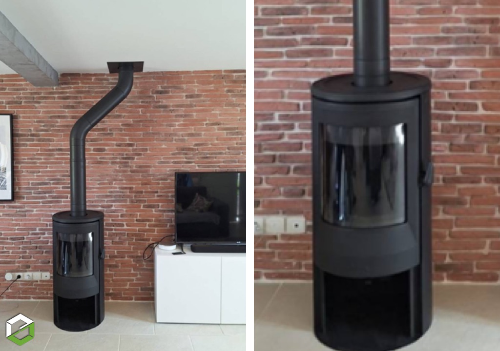 Installation d’un poêle à bois Invicta NeoSense Plus - chauffagiste certifié RGE-Essonne (91)