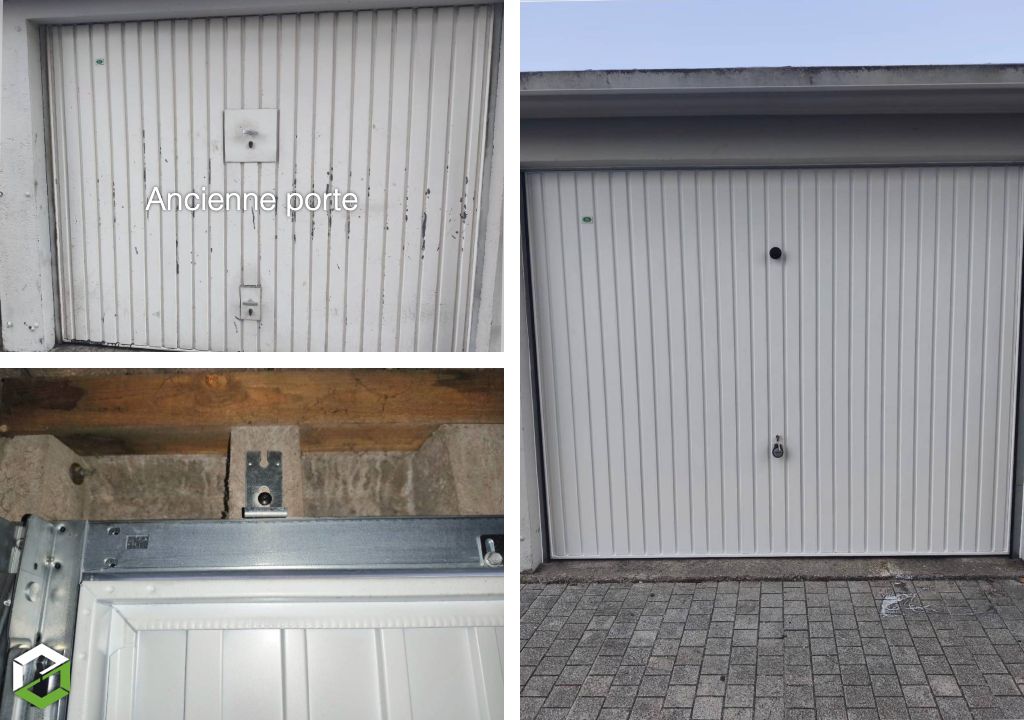 Dépannage porte de garage métallique  et remplacement porte basculante marque Tubauto 