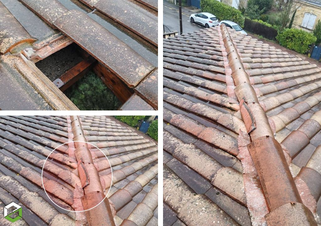 Dépannage fuite d'eau sur toiture-Gironde (33)