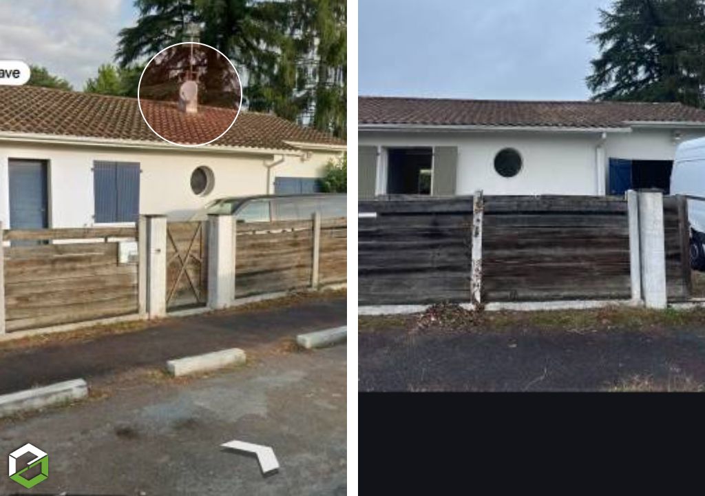 Consultez la chantier : dépose d'une cheminée sur une toiture