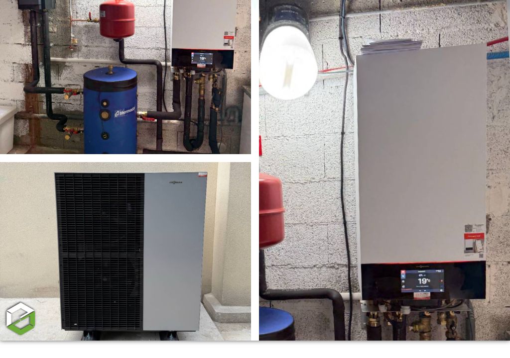 Remplacement chaudière fioul par une pompe à chaleur air-eau Viessmann Vitocal R290