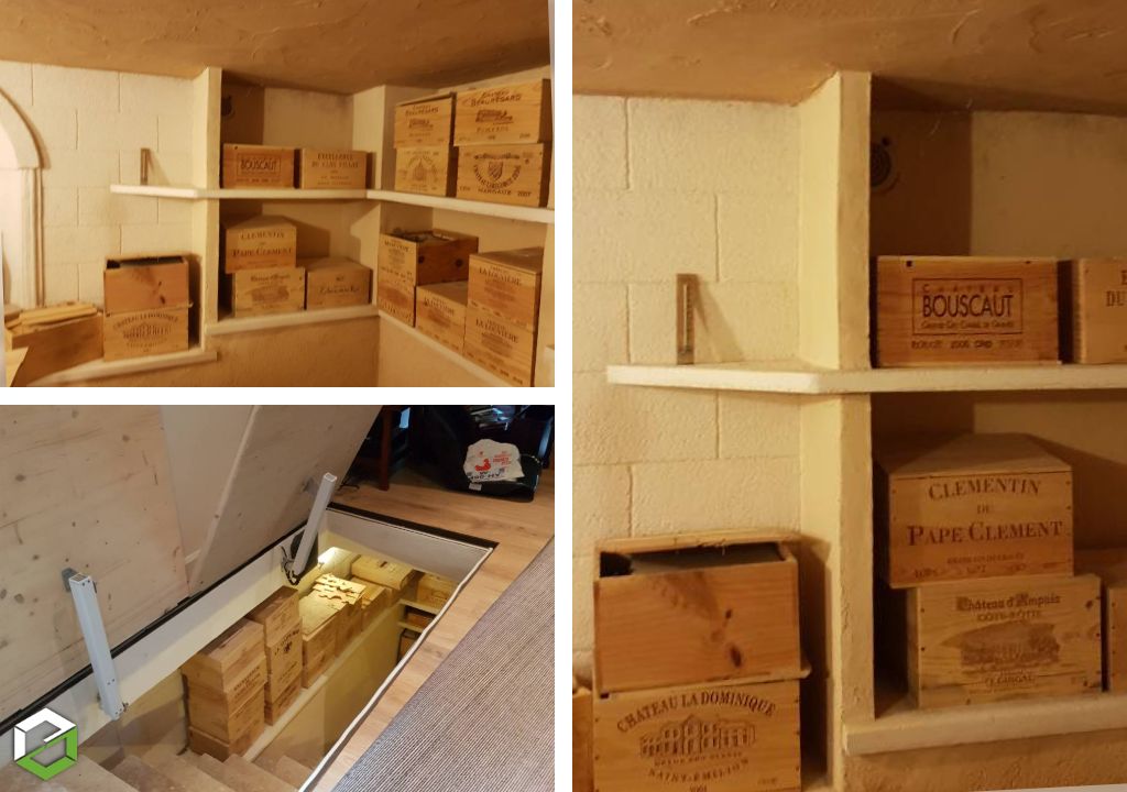 Consultez la chantier : climatisation cave à vin 