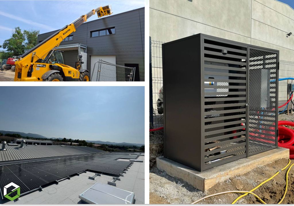 Panneaux solaire 100 kWc sur bâtiment commercial 