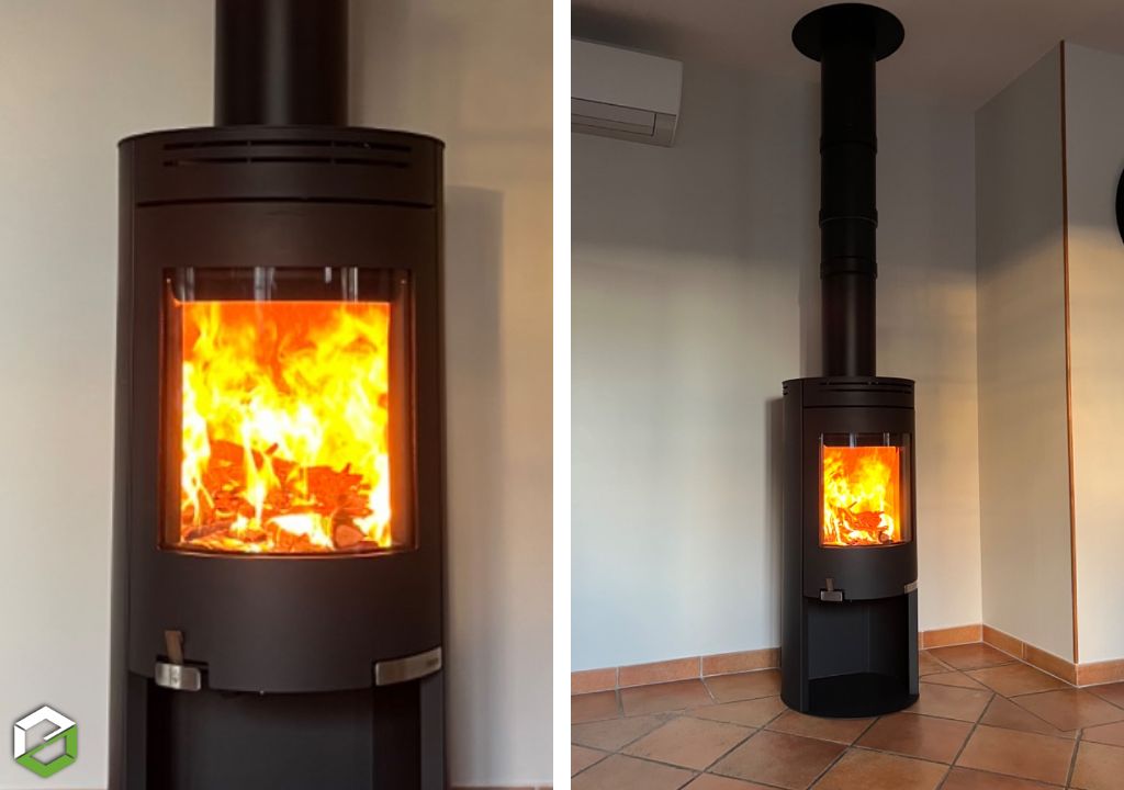 Installation d’un poêle à bois ADURO 1.4 par un chauffagiste certifié RGE QualiBois-Gard (30)