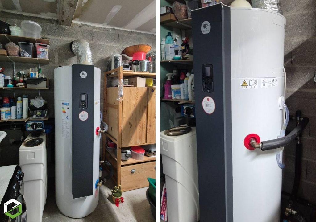 Consultez la chantier : ​remplacement d’un ballon d’eau chaude par un chauffe-eau thermodynamique thermor à fontainebleau