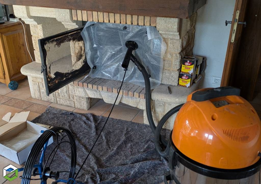 ramonage professionnel d'un insert bois