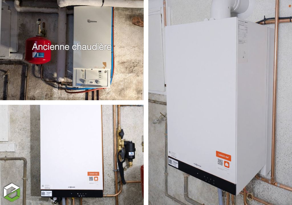 installation d’une chaudière gaz condensation viessmann vitodens 050‑w se