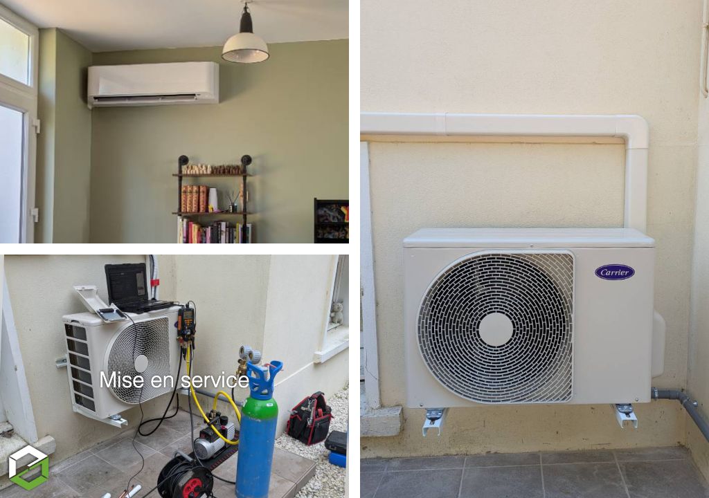 Installation climatisation dans un gîte