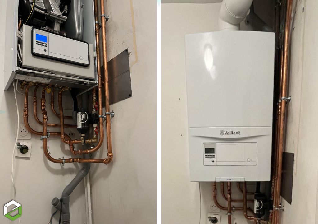 Installation d’une chaudière à condensation Vaillant EcoTEC Pro