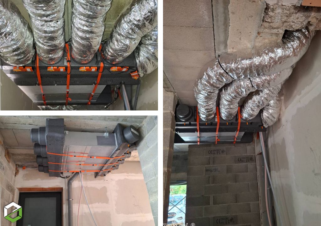 ClimRCooL : Installation climatisation gainable DAIKIN FBA71A9 avec régulation 6 zones BAILLINDUSTRIE - artisan RGE QualiPAC